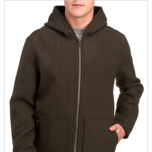 MAGASCHONI Wool-Blend Zip Front Hoodie - Picture 1 of 16